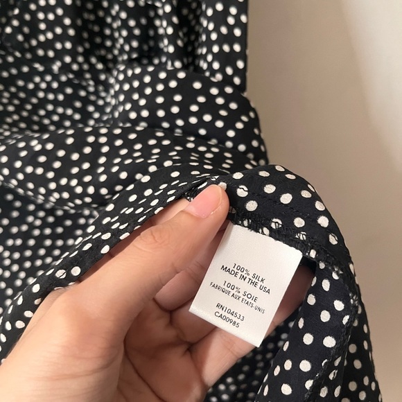 Nanette Lepore Polka Dot 100% Silk Cami Top - 8 - Picture 4 of 5